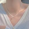 Shijia Pearl Necklace Female Clavicle Chain Beaded Double Neck Chain Design Sense Necklace Wholesale