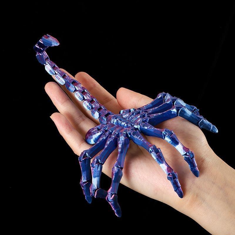 3D Printed Movable Joints Facehugger Figurine Articulated Simulation Toy Creative Holiday Gift for Sci-Fi Movie Collectors