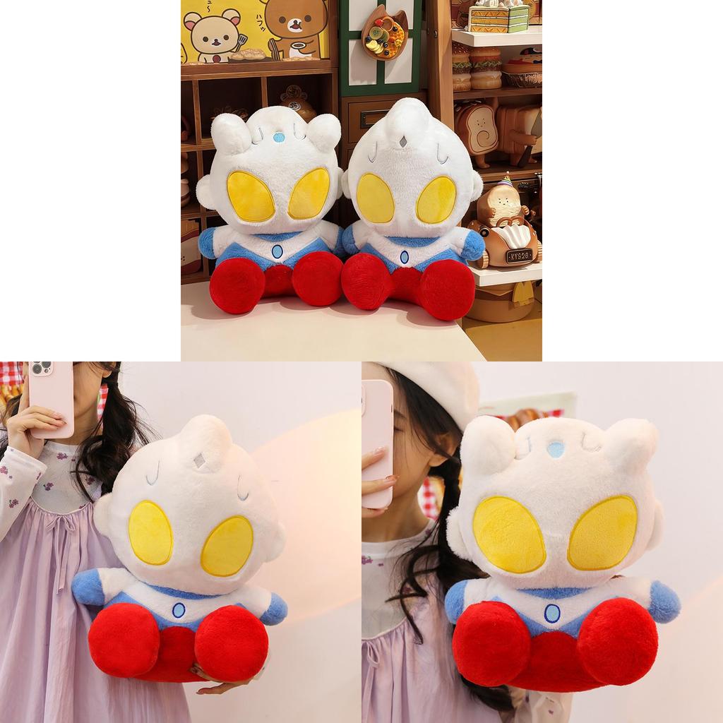 Ultraman Cartoon Plush Pillow With Short Plush Material For Kids And Adults