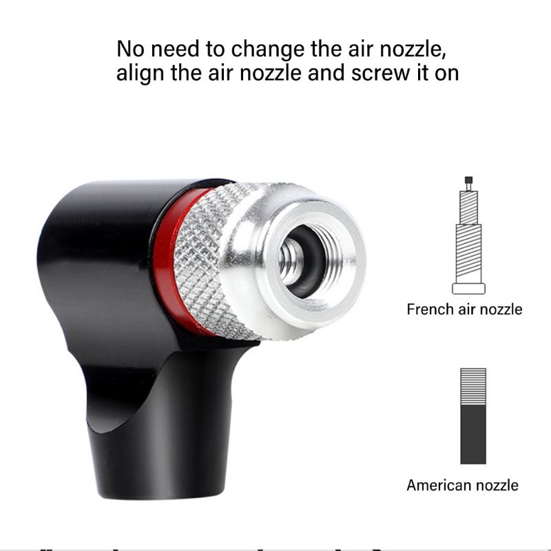 Portable Tire Inflator with Insulating Sleeve Bicycles Cartridge Pump Small Bike Pump CO2 Inflator Bicycles Accessories