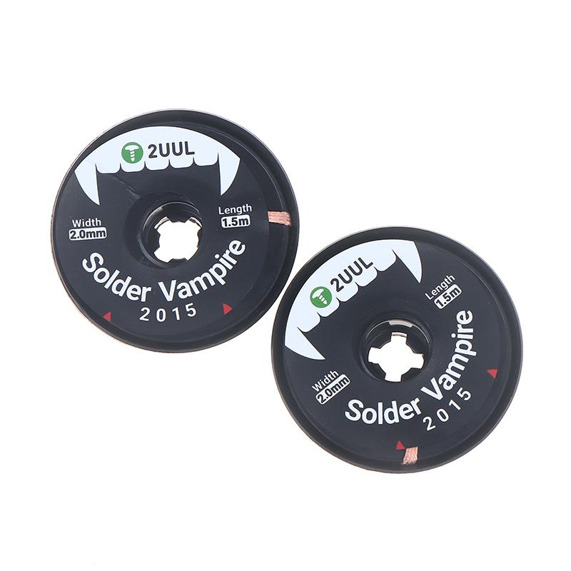 2UUL DW16 2015 Ultra High Density Solder Vampire Desoldering Braid Wick Separate Pack For Motherboard PCB BGA Soldering Tool