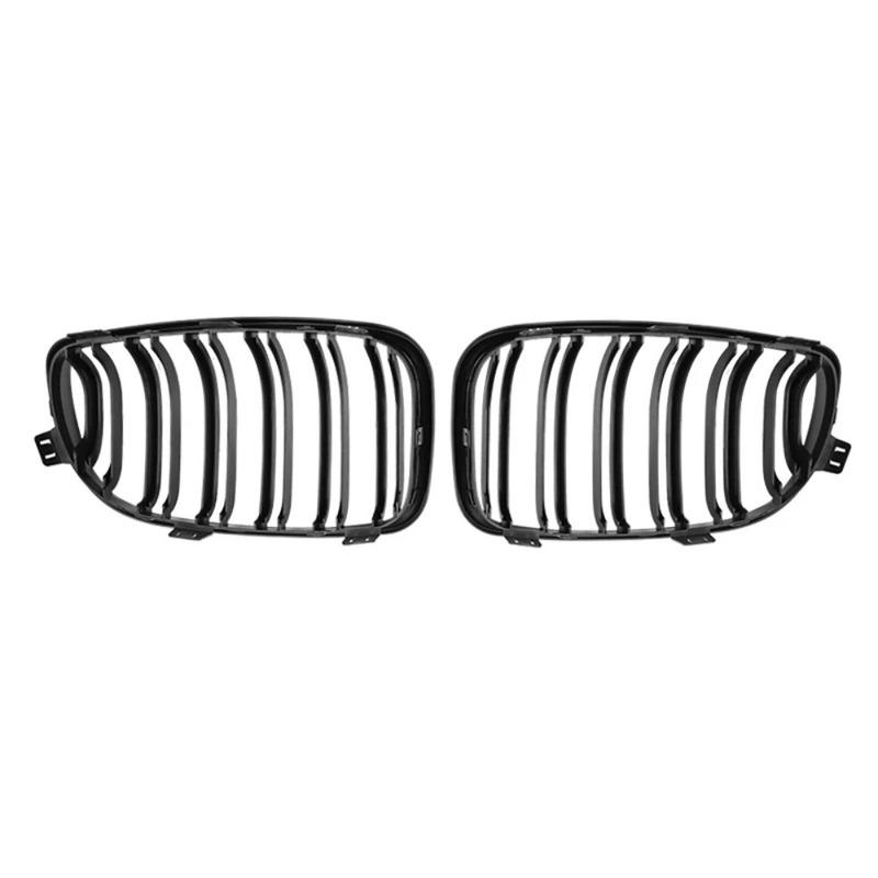 For BMW E81 E87 E82 E88 128I 130I 135I 08-11 Carbon Fiber Racing Grill Car Front Grilles Bumper Hood Kidney Grille ABS Grills