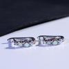 Barevný zirkon 925 Sterling Silver Náušnice Cubic Zirconia Vlastní módní šperky Dámské náušnice