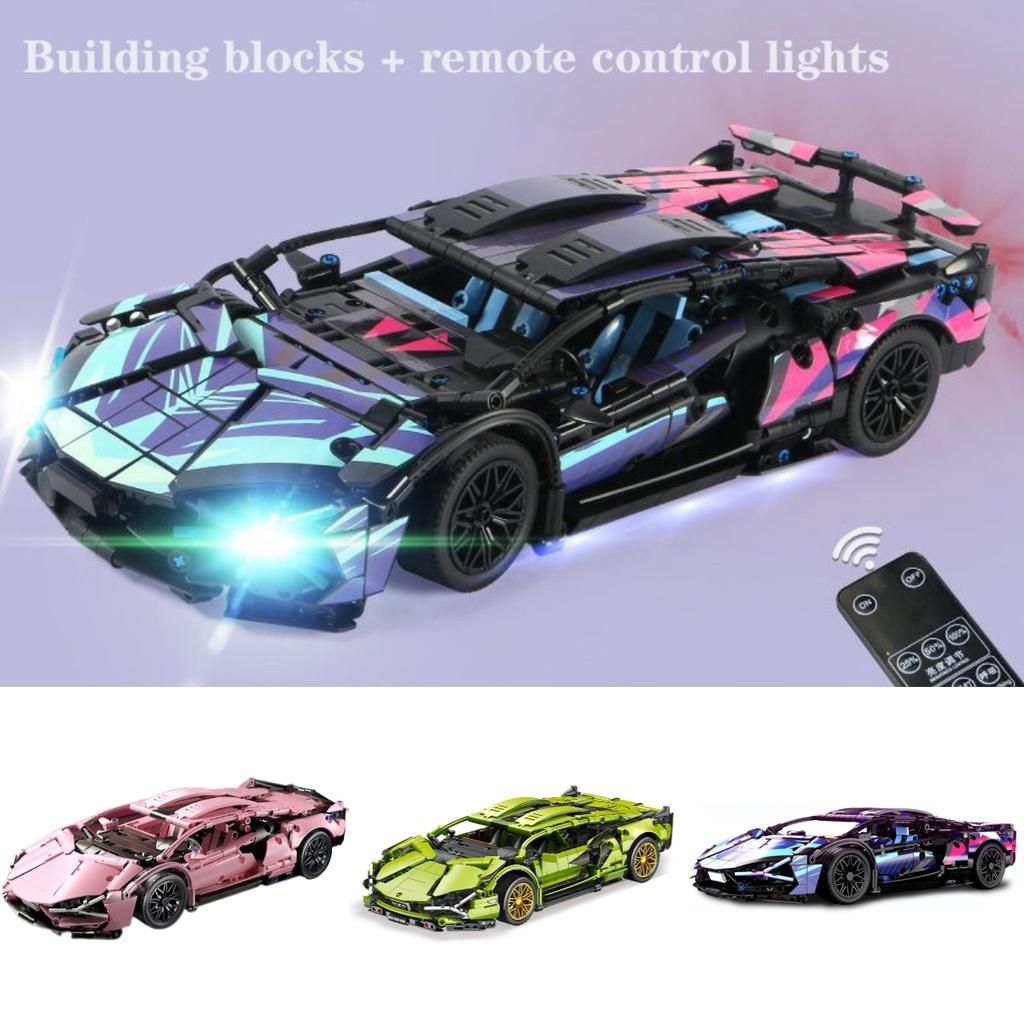 Compatible With Lego Remote Control Racing Car Building Blocks Lamborghini Porsche 911 Foreign Trade Product Assembly Car Model