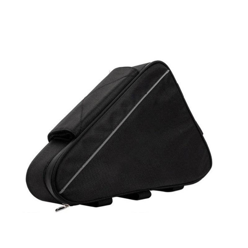 Waterproof Nylon Bicycles Triangle Battery Storage Bag Easy Installation Battery Pouches For Mountain Bike Modification S