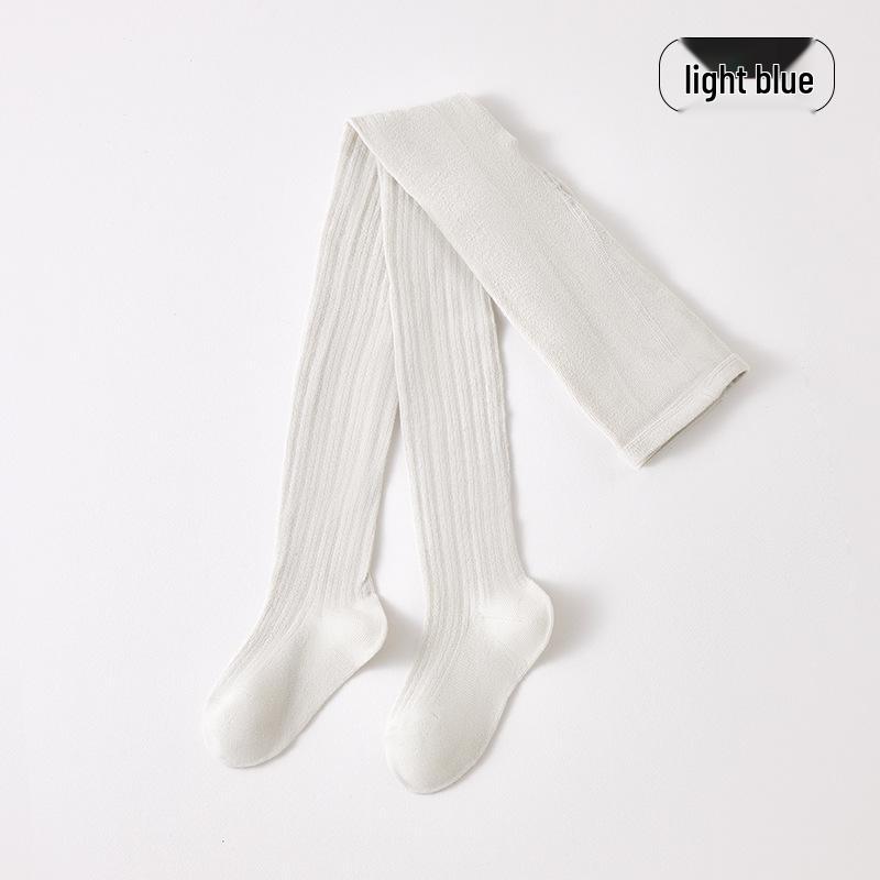 White Mesh Girls  Summer Leggings & Tights – Baby Anti-Mosquito Footed Stockings S (Height 70-85cm)
