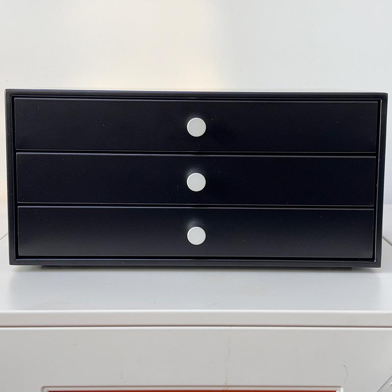 Wrought Iron Multi-layer Desktop Storage Box with Drawers for Keys, Combs, and Cosmetics