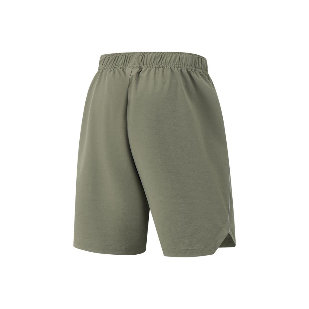 Li-Ning Fitness Series Casual Quick-Dry Comfortable Versatile Ice Silk Cool Breathable Sports Shorts Men Shorts Tea-Green AKSV281-7