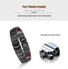 Men's Magnetic Titanium Bracelet with Germanium Beads - Stainless Steel Jewelry
