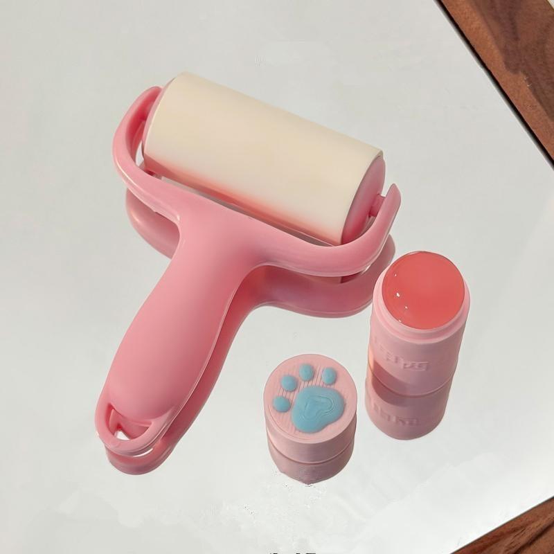 Cute Cat Claw Seal Transfer Printing Tool Nail Stamping Plates Pure Clear Jelly Nails Art Stamper Silicone Manicure Accessor