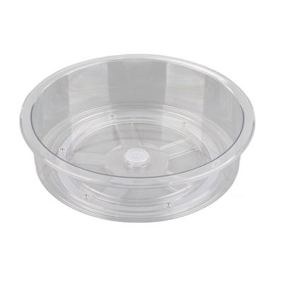 Rotating Cabinet Organizer Clear 360 Degrees  Rotating Storage Holder for Condiments Coffee Cosmetics