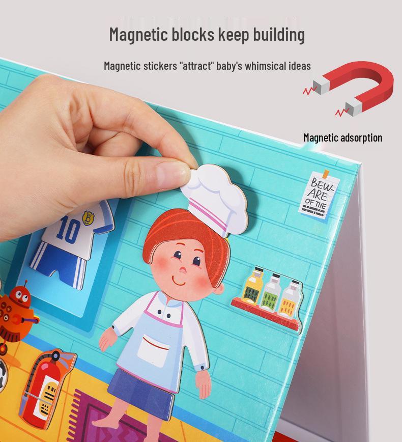 Magnetisches Verkleidungs-Puzzle-Brett für Kinder - Lernspielzeug