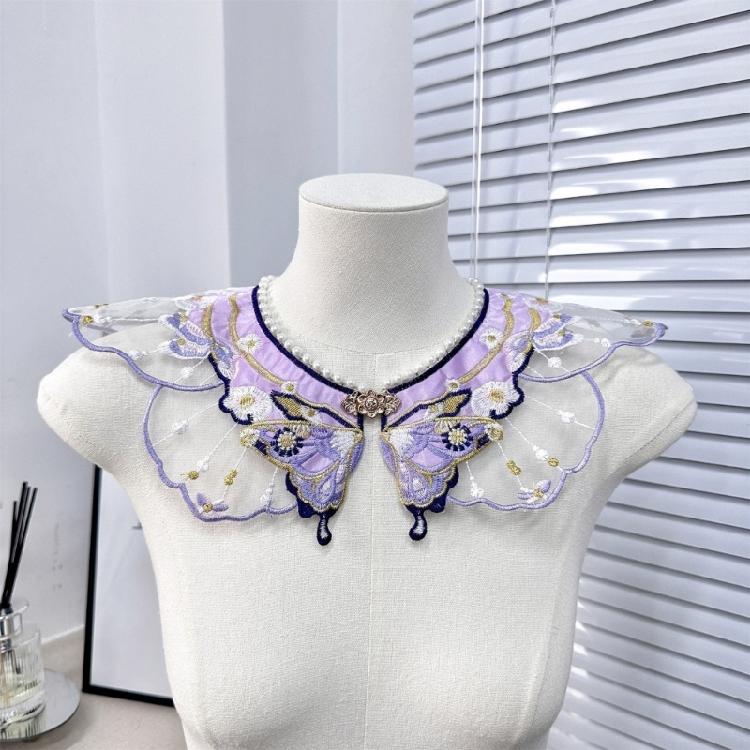 Yunjian Shawl Decorative Hanfu Floral False Collar Embroidery Detachable Collar