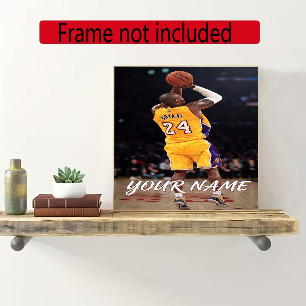 Kobe Personalized Name Diamond Paintings Mosaic Wall Round Diamond Art Painting Kits Embroidery Crystal Accessories Frameless