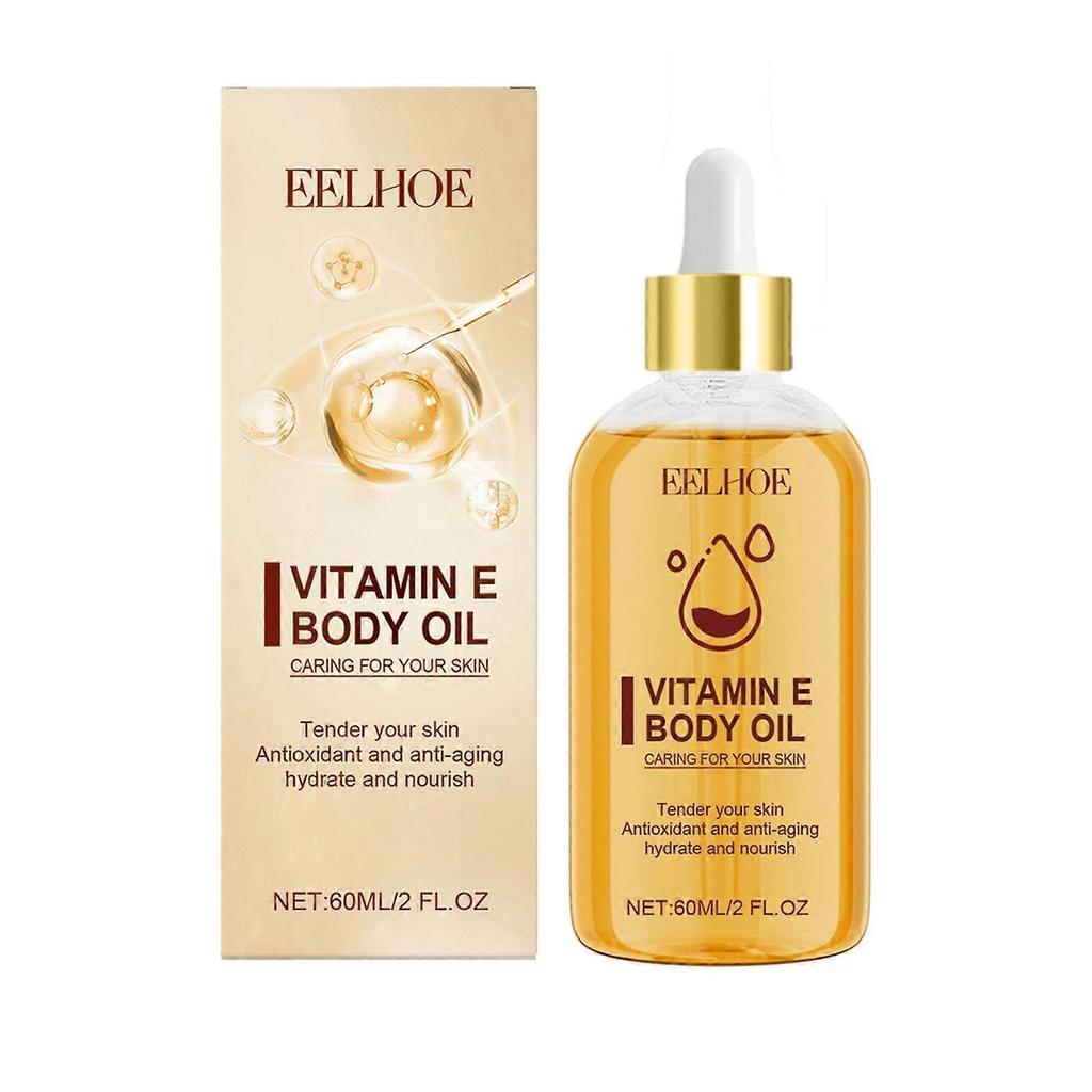 Limited time!!Eelhoe Vitamin E Body Oil Skincare Moisturizing Delicate Full-Body Massage Care Essential Oil