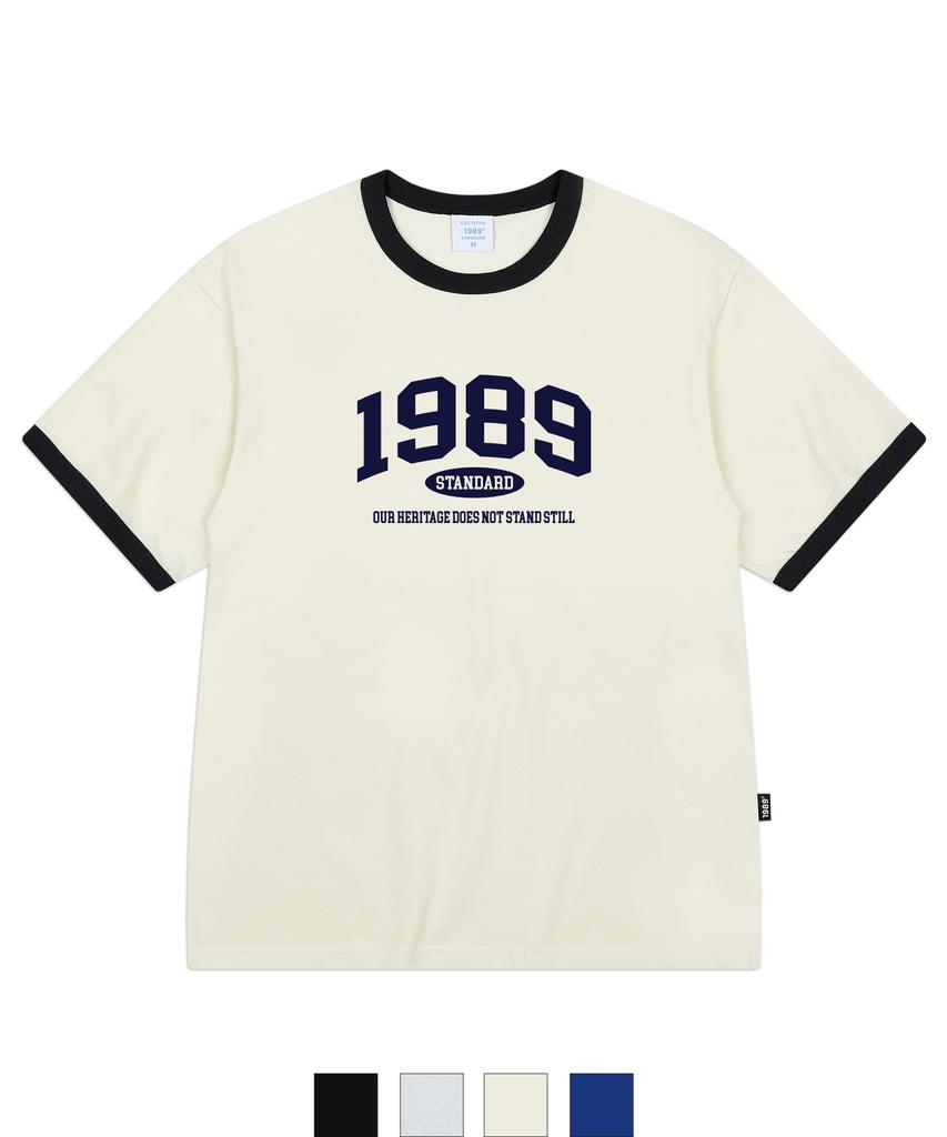 1989STANDARD Our 1989 Cool Cotton Ringer Short Sleeve (Srsstd-0004)