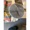 Rabbit Fur Beret Women's Autumn and Winter Knitted Plush Large Head Circumference Korean Version Beilei Painter Hat Shows Small Face