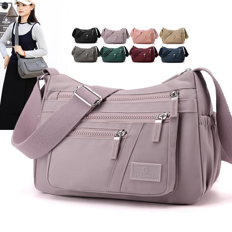 New Versatile Bag Women's Casual Nylon Cloth Waterproof Messenger Bag Women's Bag Large Capacity Mother Shoulder Bag Women