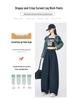American-Style Ruffled Waistband Cargo Pants: 2026 Fashionable Slimming Women's Wide-Leg Balloon Pants for Spring/Summer