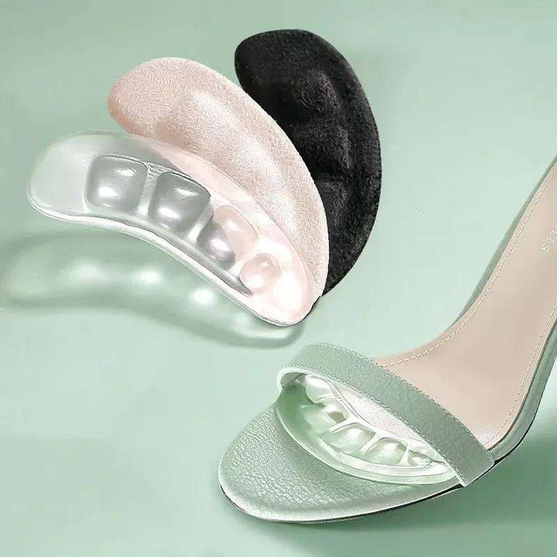 2 Pares de Almohadillas de Silicona para Zapatos de Mujer Inserciones Antideslizantes Autoadhesivas Plantillas de Gel para Metatarso y Talón para Tacones Sandalias Almohadilla Antideslizante para el Pie