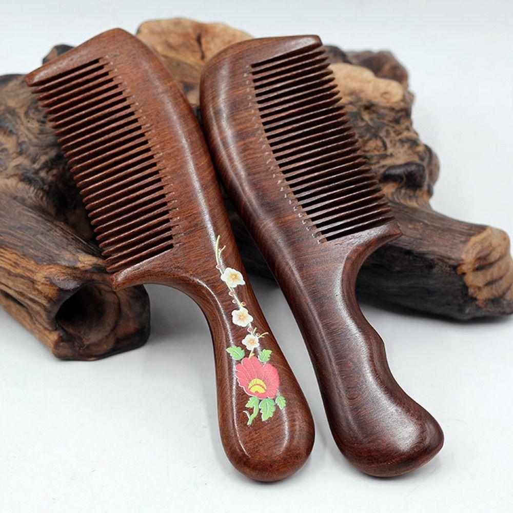 Antistatischer Haarkamm, Kopfmassage, Sandelholzkamm, Bartkamm, Haarpflege-Werkzeug, Schönheitszubehör