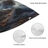 Nautical Wooden Ship Pillowcase Polyester Linen Velvet Pattern Zip Decor Home Cushion Case
