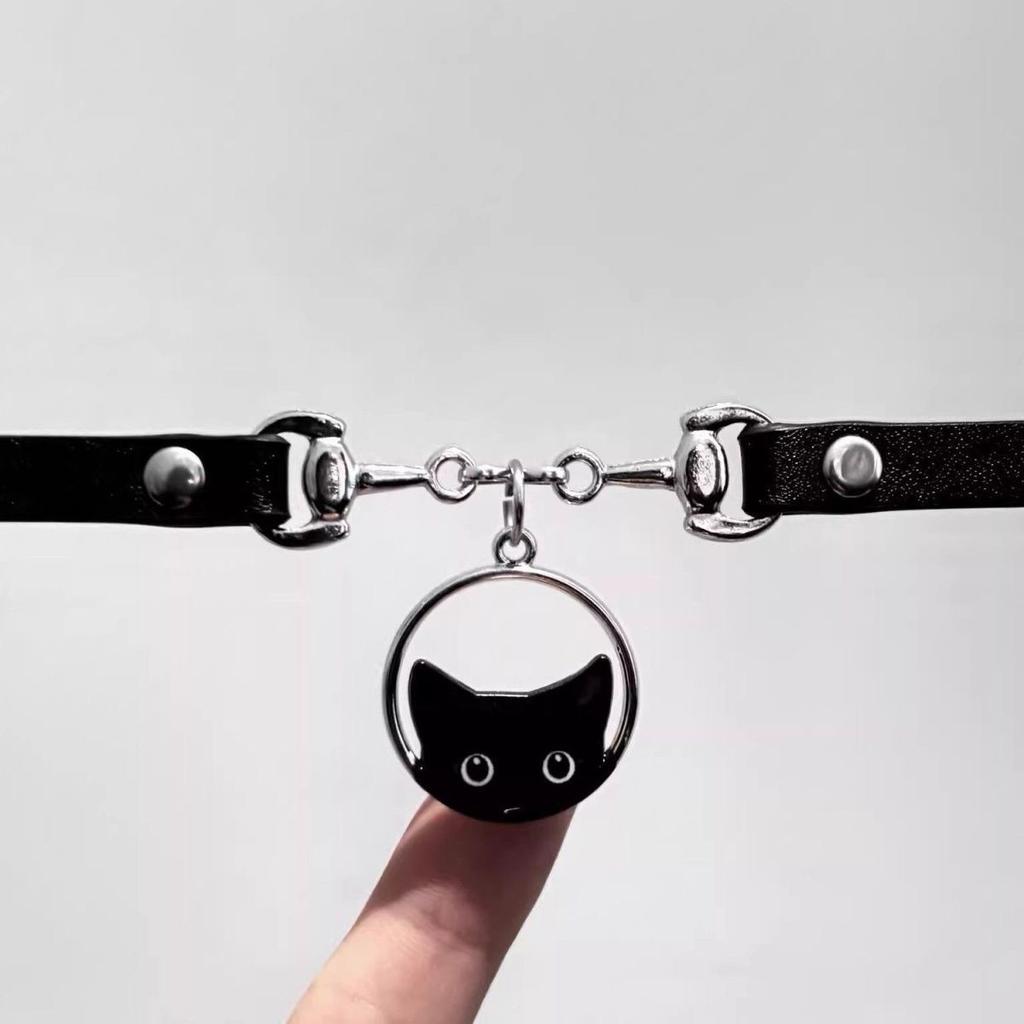 Grunge Leather Cat Claw Punk Trendy Necklace for Women Exquisite PU Charms Choker Sweet Cool Party Jewelry Y2K Fashion Gifts