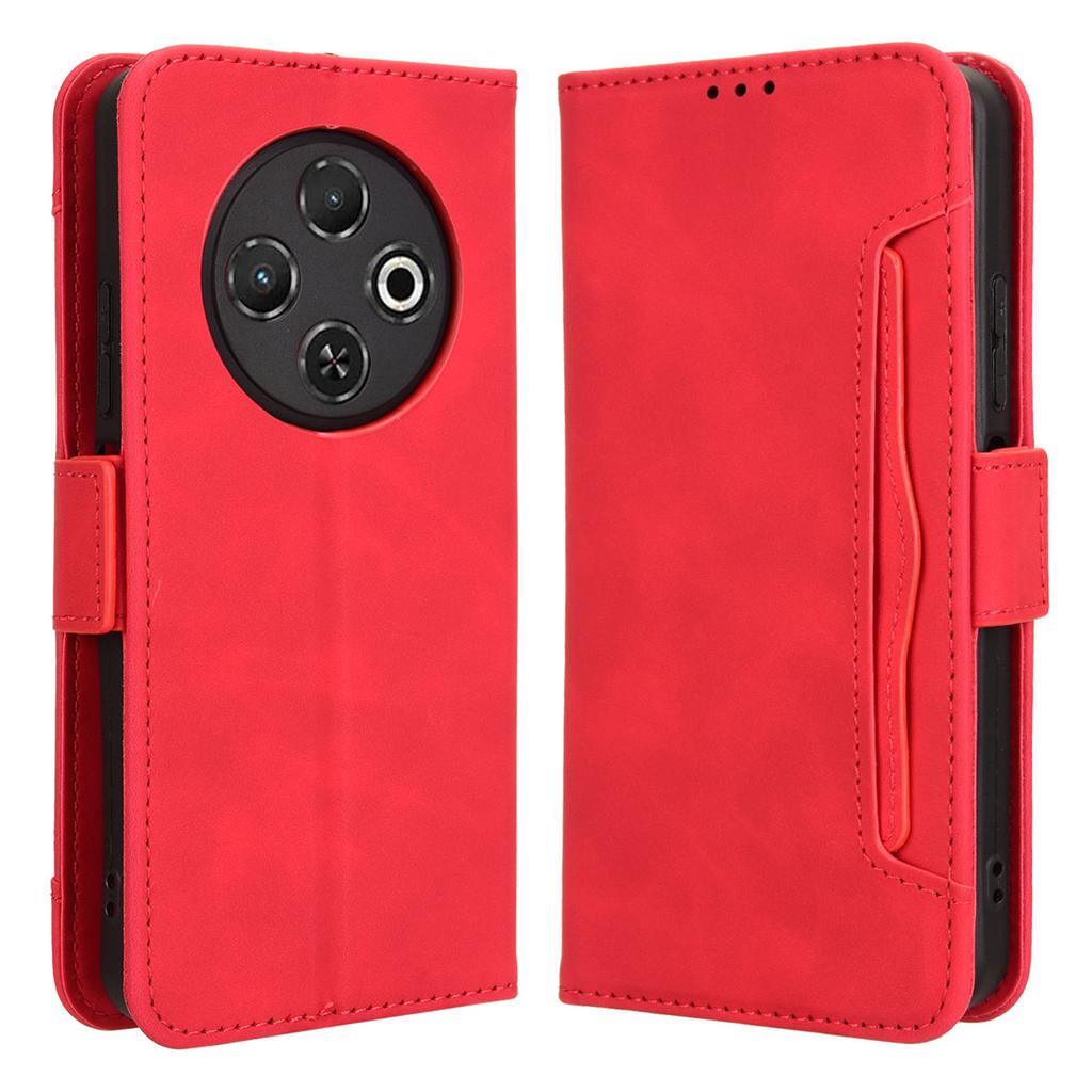 For TECNO Spark 30C 4G kL5n Leather Case Phone Wallet Cover with Multiple Card Slots