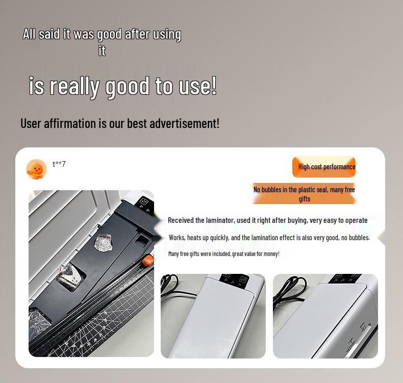 399 Sealing Machine: A3/A4 Fully Automatic Laminator for Home, Office, or Kindergarten.