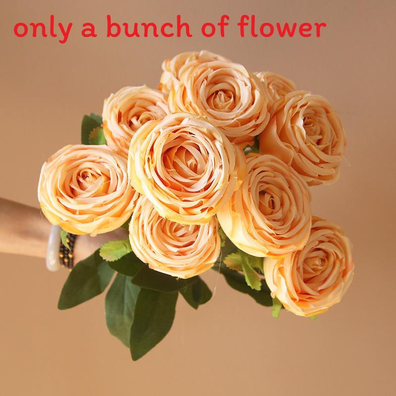 Rose Wall Decor Artificial Flowers For Wedding Home Photography With Silk Material