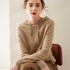 Women's Cashmere Hooded Sweater - Autumn/Winter Loose-Fit, Casual, Long-Sleeve Knit Pullover