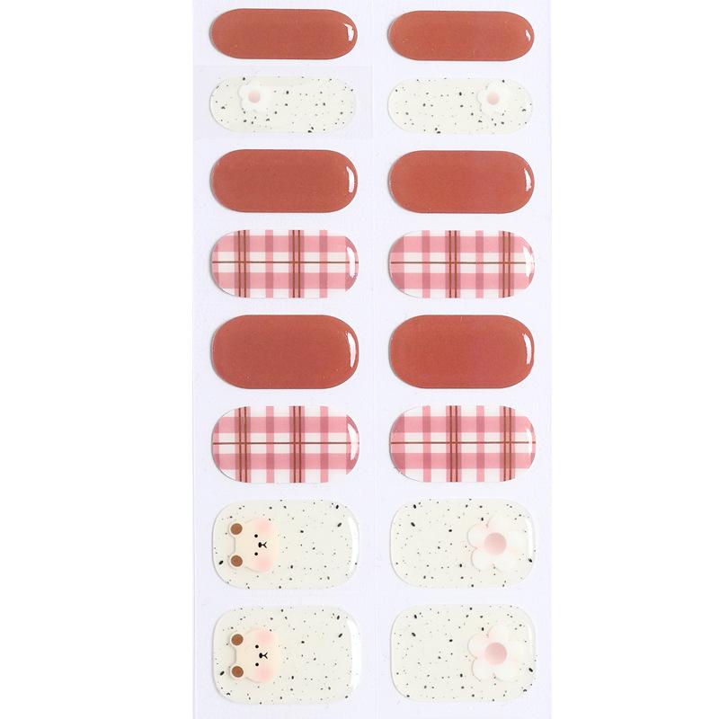 

Японские наклейки для ногтей 5D Nail oil клей Фототерапевтический полуотверждаемый гель для ногтей мультфильм