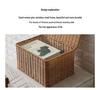 Nordischer Stil Imitation Rattan Aufbewahrungsbox mit Deckel - Schlafzimmer Kleiderorganizer