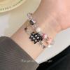 Funny Cat Color Bracelet, Spice Girl Beaded Crystal, Sweet and Cool Niche Design Sense, Special Non-collision Style, Personalized Niche