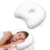 Ergonomic Curved Side Sleeping Pillow Breathable Earring Pillow  for Ear Pain Relief