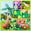 Non-Toxic Flowers Hedgehog Building Blocks Kits Children Creative Insects Mushroom Animal Model Diy Bricks Assembly Puzzle Toys For Kids