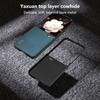 Für Honor Magic V Flip 5G Hülle Echtes Rindsleder Hart-PC Handyhülle