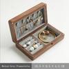 HeMu Solid Wood Jewelry Box Black Walnut Jewelry Box Jewelry Box Solid Wood Retro Storage Box Jewelry Box Wood Black Walnut Box