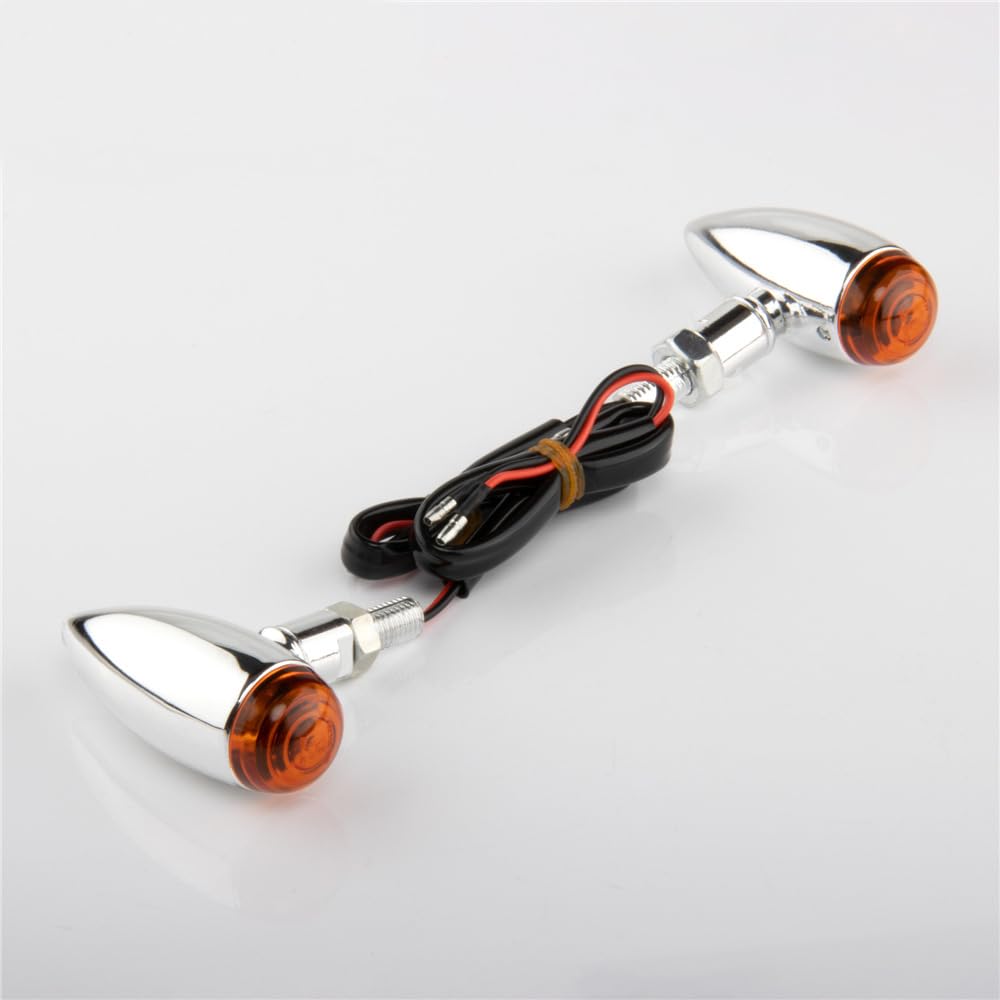Beatus Bullet Mini Turn Signal, Screw Diameter 0.4 Inch (10 Mm), Motorcycle, Universal Custom