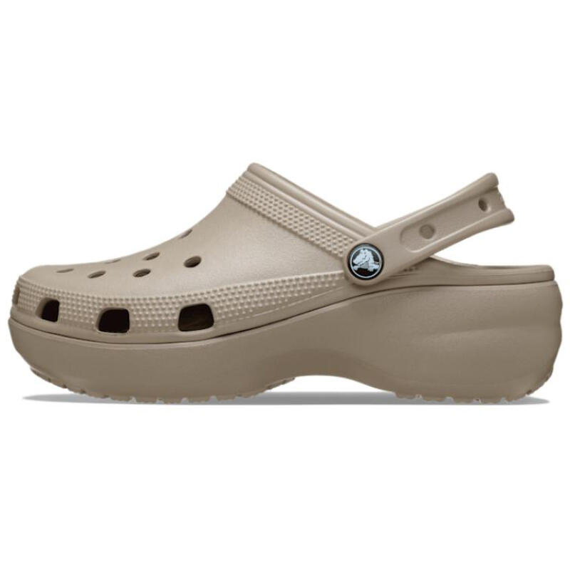 Crocs Classic Platform Clog Classic Platform Clog Comfortable and versatile Hole Shoes Women's Taupe