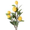 Artificial Lemons Branches Faux Lemons Fruit with Stem Fake Lemon Decoration for Kitchen Farmhouse Decor 67cm