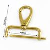 2Pcs 15-40mm Detachable Solid Brass Snap Hook Metal Swivel Lobster Buckle Backpack Carabiner Clips Clasp Dog Collar Bag Buckles