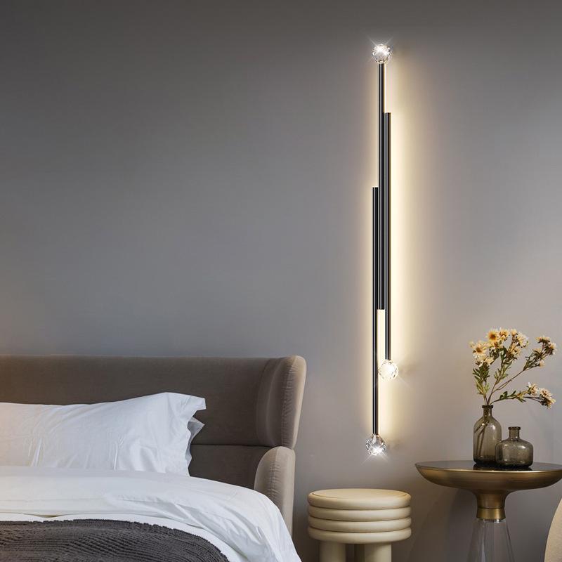 Nordic LED Wall Lamp for Study, Bedside, Luxury Hallway, Living Room, or TV Background.