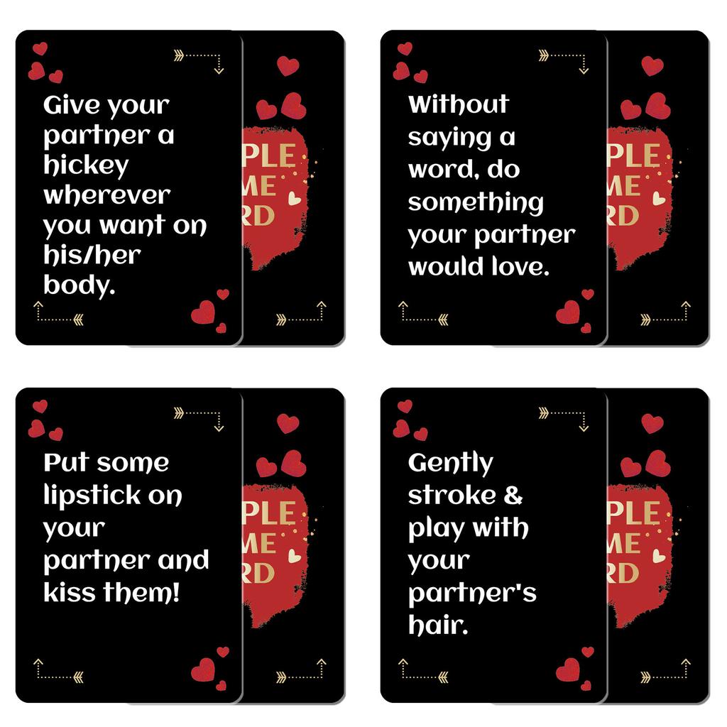 50 Stück Romantische Paar-Spielkarten für Date Nights & Jubiläen, Lustige Gesprächsanreger für Paare