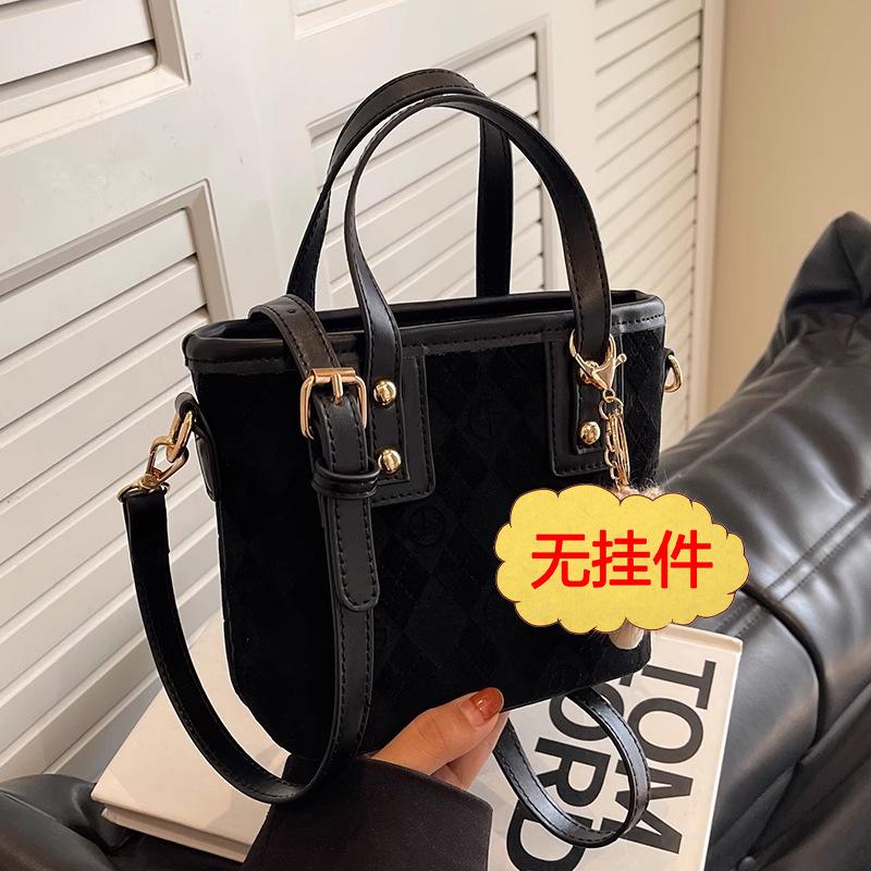 Сумки женские 2025 популярные сумки-ведра нишевые осенне-зимние матовые ретро сумки-мессенджеры женские сумки на плечо