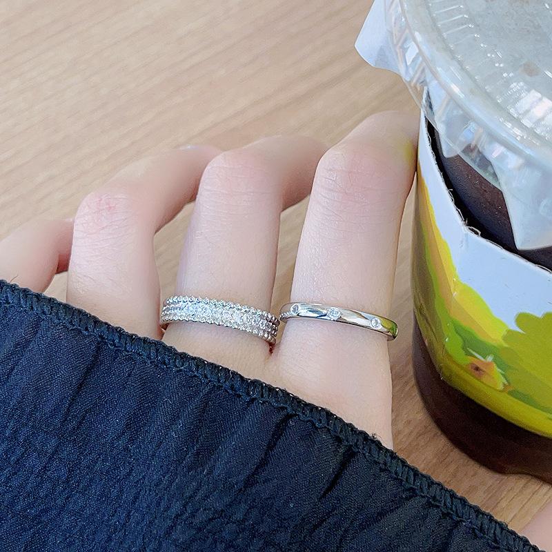 Stacked Wind Ring Women'S Mix And Match Fashion Suit Personalized Zircon Niche Design High-End Ring