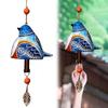 Cute Wind Bell Hanging Ornaments Bird Bell Chimes Bird Bell Wind Chimes for Wall Window Door Housewarming Gift