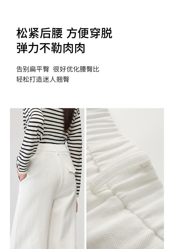 Lyocell cotton wide leg pants women's casual pants loose Tencel floor length straight leg pants