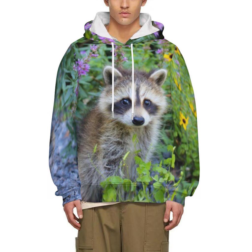 Cute Animal Printed Men's Hoodie For Sweatshirt 3d Print Long Sleeve Pullover Street Man Clothing Men's Hooded Sweater 2024