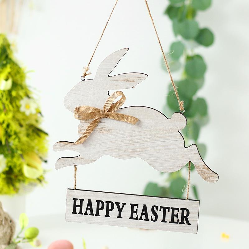 Easter Decorations, Ins, Rabbit Letters, Wooden Crafts, Wall Mounted Party Doors, Holiday Decorations, Home Decor Ornaments